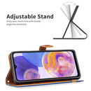 For Samsung Galaxy A23 5G Color Matching Denim Texture Leather Phone Case(Royal Blue)