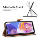 For Samsung Galaxy A23 5G Color Matching Denim Texture Leather Phone Case(Black)