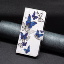 For Samsung Galaxy A23 5G Colored Drawing Pattern Flip Leather Phone Case(Butterflies)