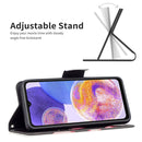 For Samsung Galaxy A23 5G Colored Drawing Pattern Flip Leather Phone Case(Lotus)
