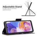 For Samsung Galaxy A23 5G Colored Drawing Pattern Flip Leather Phone Case(Big Butterfly)