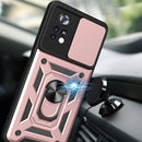 For Xiaomi Poco X4 Pro 5G Sliding Camera Cover TPU+PC Phone Case(Silver)