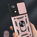 For Xiaomi Poco X4 Pro 5G Sliding Camera Cover TPU+PC Phone Case(Silver)