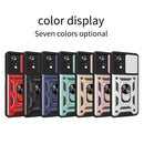 For Xiaomi Poco X4 Pro 5G Sliding Camera Cover TPU+PC Phone Case(Blue)