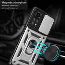 For Xiaomi Redmi Note 11S Sliding Camera Cover TPU+PC Phone Case(Silver)