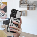 For Xiaomi Redmi Note 11S Sliding Camera Cover TPU+PC Phone Case(Silver)