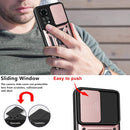For Xiaomi Redmi Note 11S Sliding Camera Cover TPU+PC Phone Case(Rose Gold)