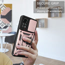 For Xiaomi Redmi Note 11S Sliding Camera Cover TPU+PC Phone Case(Rose Gold)