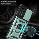 For Xiaomi Redmi Note 11S Sliding Camera Cover TPU+PC Phone Case(Green)