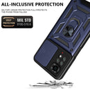 For Xiaomi Redmi Note 11S Sliding Camera Cover TPU+PC Phone Case(Blue)