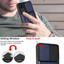 For Xiaomi Redmi Note 11S Sliding Camera Cover TPU+PC Phone Case(Blue)