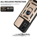 For Xiaomi Redmi Note 11S Sliding Camera Cover TPU+PC Phone Case(Gold)