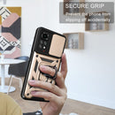 For Xiaomi Redmi Note 11S Sliding Camera Cover TPU+PC Phone Case(Gold)