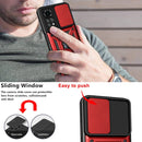 For Xiaomi Redmi Note 11S Sliding Camera Cover TPU+PC Phone Case(Red)