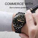 OLEVS 5570 Men Fashion Business Style Waterproof Quartz Watch(Black)