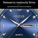 OLEVS 5570 Men Fashion Business Style Waterproof Quartz Watch(Black)