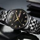 OLEVS 5570 Men Fashion Business Style Waterproof Quartz Watch(Black)
