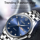 OLEVS 5570 Men Fashion Business Style Waterproof Quartz Watch(Black)