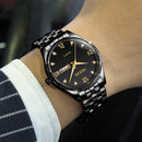 OLEVS 5570 Men Fashion Business Style Waterproof Quartz Watch(Black)