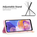 For Samsung Galaxy A23 5G Invisible Magnetic Painted Leather Phone Case(Two Butterflies)