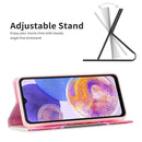 For Samsung Galaxy A23 5G Invisible Magnetic Painted Leather Phone Case(Sun Flower)