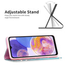 For Samsung Galaxy A23 5G Invisible Magnetic Painted Leather Phone Case(Plum Blossom)