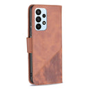 For Samsung Galaxy A23 5G Matching Color Crocodile Texture Leather Phone Case(Brown)