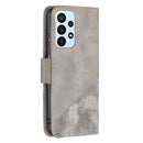 For Samsung Galaxy A23 5G Matching Color Crocodile Texture Leather Phone Case(Grey)