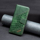 For Samsung Galaxy A23 5G Matching Color Crocodile Texture Leather Phone Case(Green)