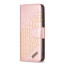 For Samsung Galaxy A23 5G Matching Color Crocodile Texture Leather Phone Case(Rose Gold)