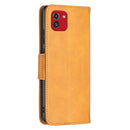 For Samsung Galaxy A03 166mm Lambskin Texture Pure Color Flip Leather Phone Case(Yellow)