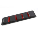 SSW007A-C-R Carbon Fiber 2 in 1 Car Air Intake Scoop Bonnet Hood Vent Louver Cooling Panel Trim Set