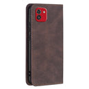 For Samsung Galaxy A03 166mm BF08 Magnetic RFID Flip Leather Phone Case(Brown)