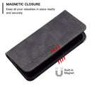 For Samsung Galaxy A03 166mm BF08 Magnetic RFID Flip Leather Phone Case(Black)
