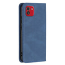 For Samsung Galaxy A03 166mm BF08 Magnetic RFID Flip Leather Phone Case(Blue)