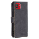 For Samsung Galaxy A03 166mm BF09 Magnetic Buckle RFID Flip Leather Phone Case(Black)