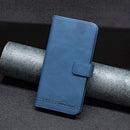 For Samsung Galaxy A03 166mm BF09 Magnetic Buckle RFID Flip Leather Phone Case(Blue)