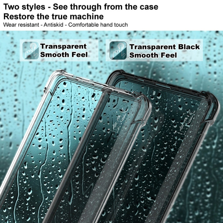 For Samsung Galaxy S22+ 5G imak TPU Phone Case with Screen Protector(Transparent Black)
