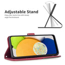 For Samsung Galaxy A03 166mm BF05 Magnetic Buckle Rhombus Texture Leather Phone Case(Red)