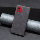 For Samsung Galaxy A03 166mm BF10 Color Block Magnetic Flip Leather Phone Case(Black)