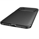 For Xiaomi Poco M4 Pro Carbon Fiber Texture Shockproof TPU Phone Case(Black)