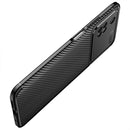 For Xiaomi Poco M4 Pro Carbon Fiber Texture Shockproof TPU Phone Case(Black)