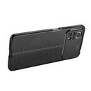 For Xiaomi Poco M4 Pro Fine Hole Version Litchi Texture Shockproof TPU Phone Case(Black)