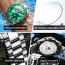 OLEVS 5885 Men Fashion Waterproof Luminous Quartz Watch(Black)