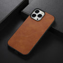 Cowhide Texture PU Phone Case For iPhone 12 Pro Max(Brown)