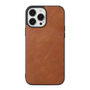 Cowhide Texture PU Phone Case For iPhone 12 Pro Max(Brown)