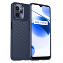 For OPPO Realme C35 Thunderbolt Shockproof TPU Protective Soft Phone Case(Blue)