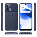 For OPPO Realme C35 Thunderbolt Shockproof TPU Protective Soft Phone Case(Blue)