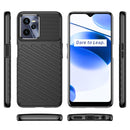 For OPPO Realme C35 Thunderbolt Shockproof TPU Protective Soft Phone Case(Black)