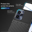 For OPPO Realme C35 Thunderbolt Shockproof TPU Protective Soft Phone Case(Black)